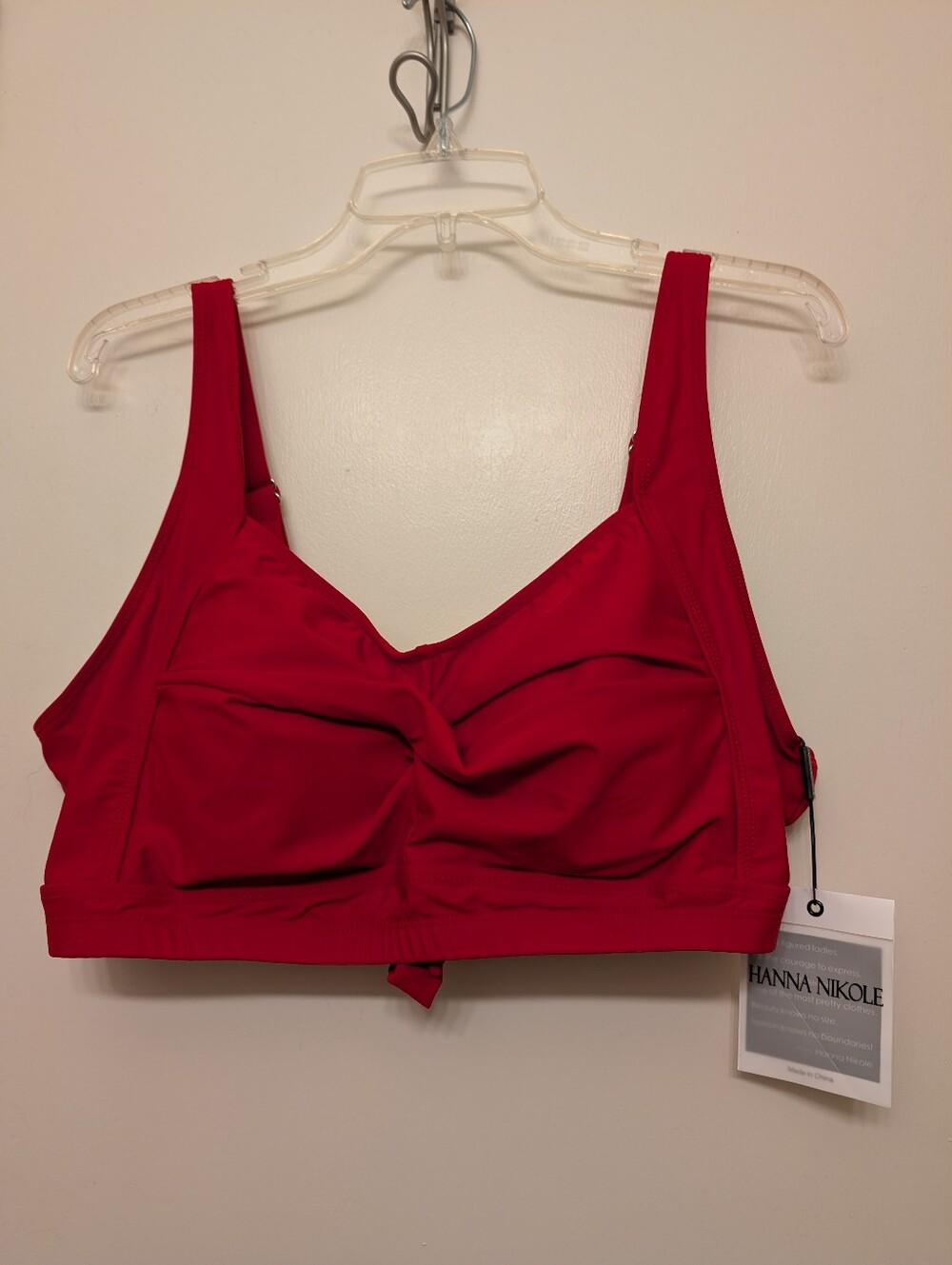 Hanna Nikole Twist Front Swim Top